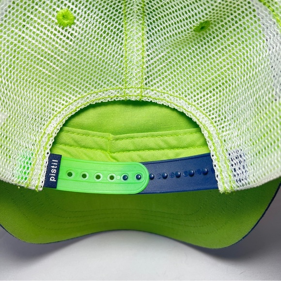 Pistil oui Hat (adjustable back) Green & Dark Denim Color - Picture 4 of 5
